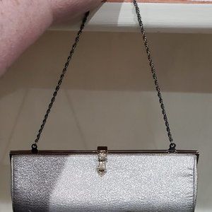 Silver Sparkle After 5  Handbag Clutch